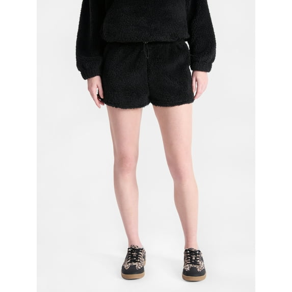 No Boundaries Plush Bungee Cord Shorts, Women's