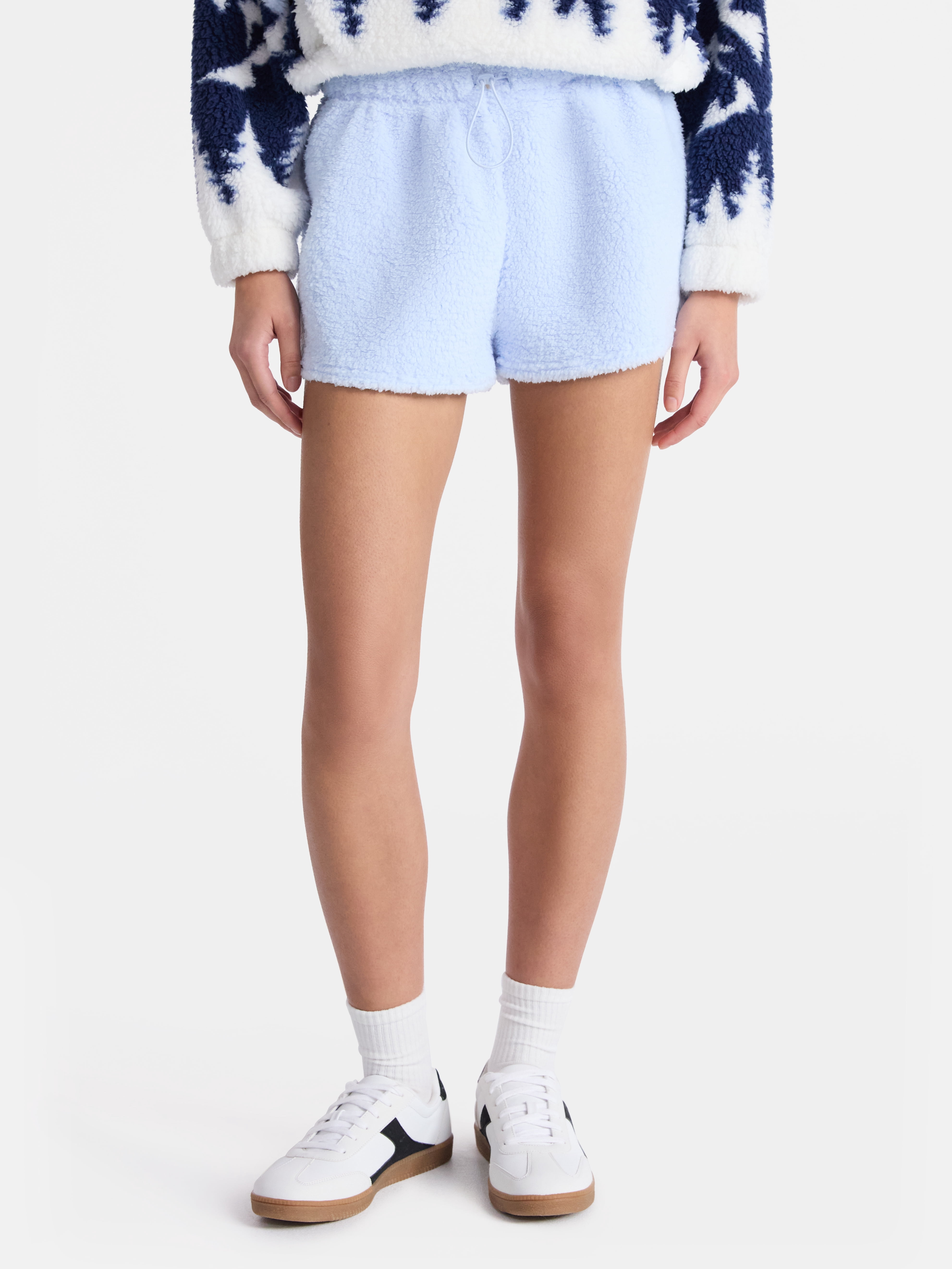 No Boundaries Plush Bungee Cord Shorts, Women's