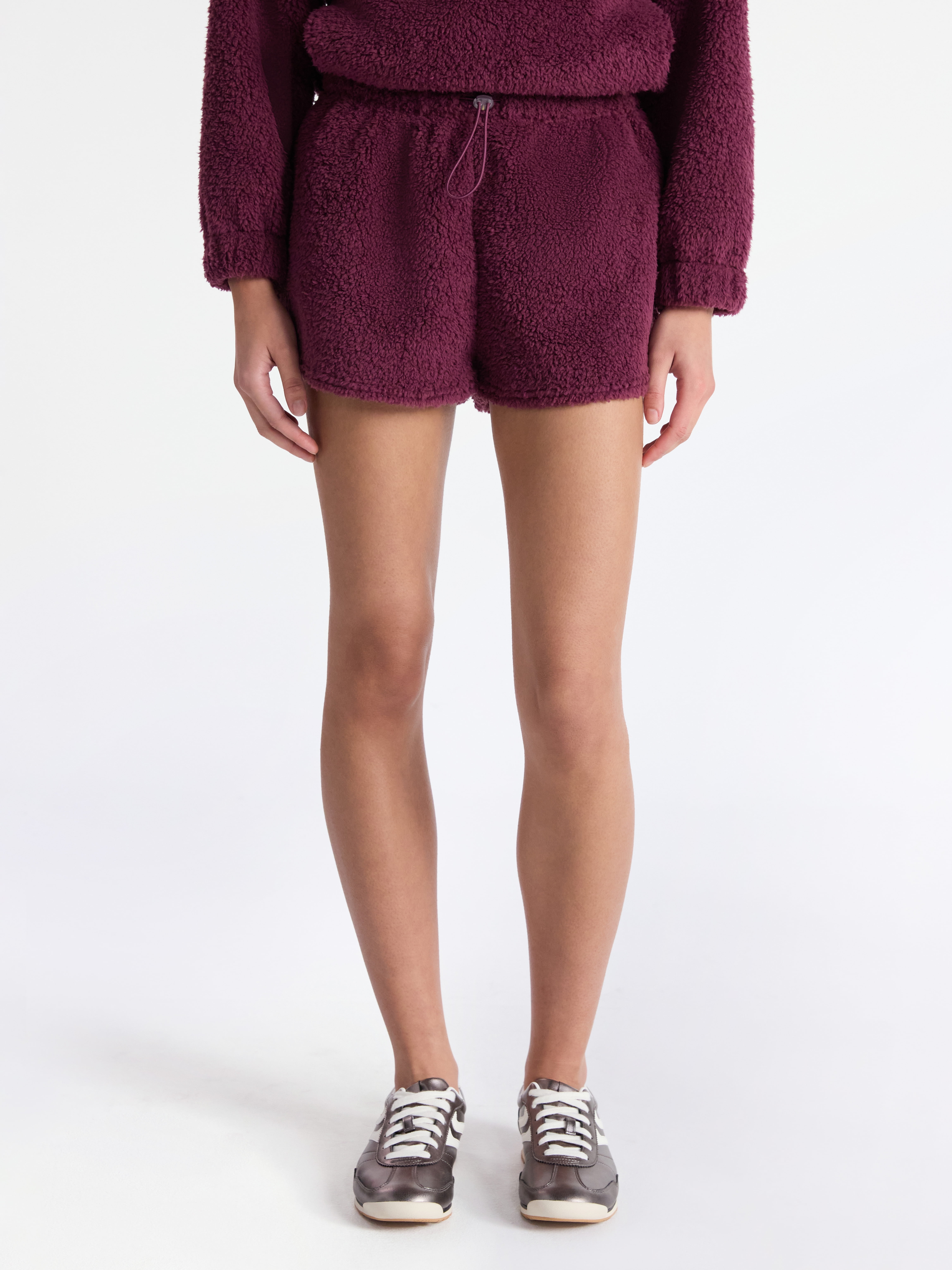 No Boundaries Plush Bungee Cord Shorts, Women's Sizes XXS-XXL