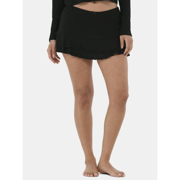 No Boundaries Pointelle Sleep Skort, Women’s XS-XXL