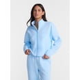 thumbnail image 1 of No Boundaries Polar Fleece Zip Up Jacket, Women’s and Women's Plus XXS-4X, 1 of 6