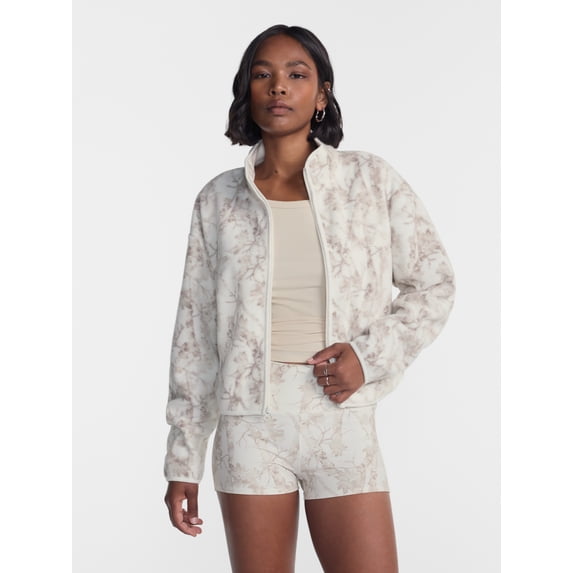 No Boundaries Polar Fleece Zip Up Jacket, Women’s and Women's Plus XXS-4X
