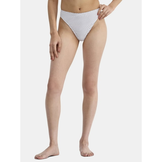 No Boundaries Polka Dot Swim Bikini Bottoms, Women's