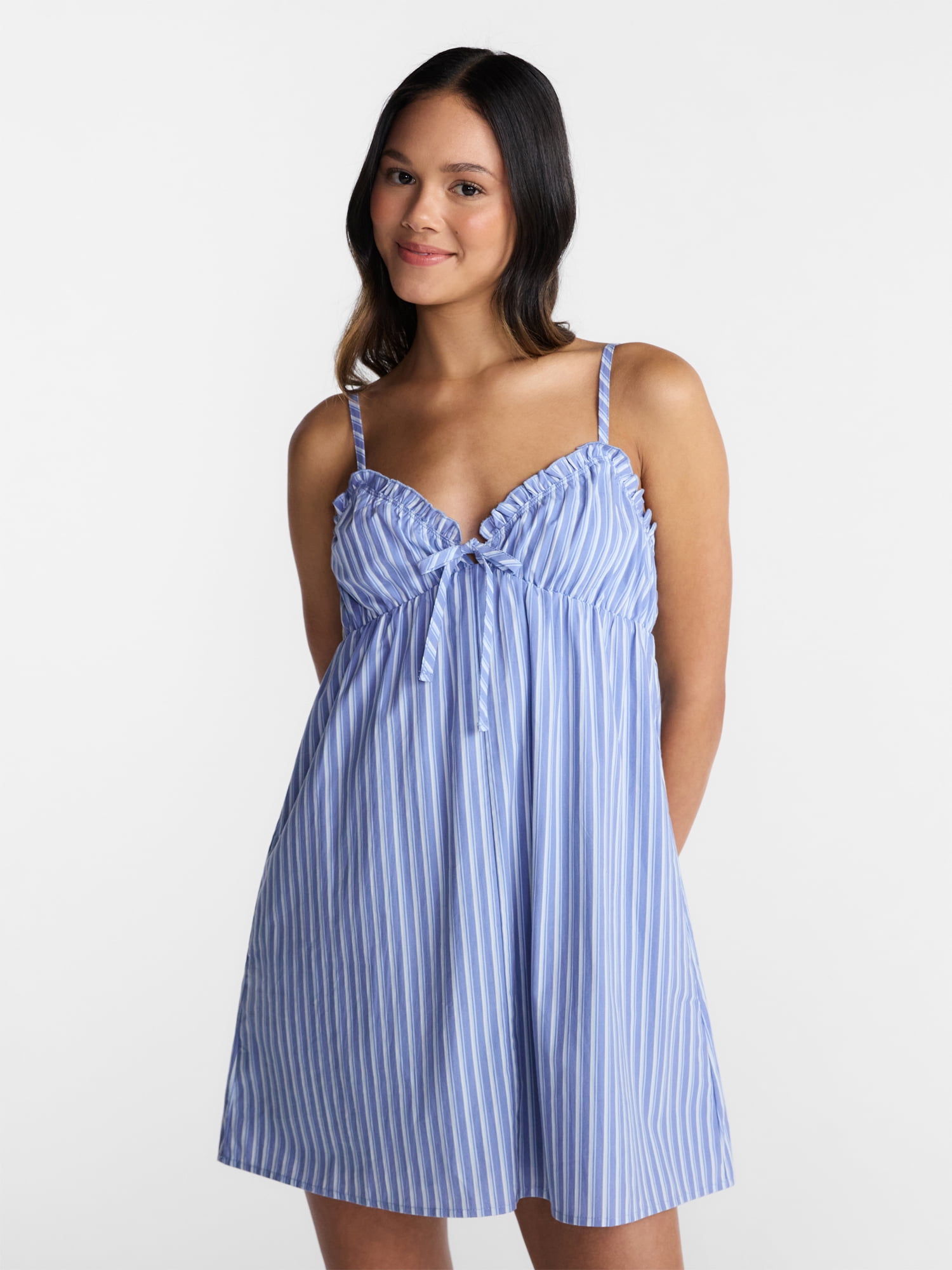 No Boundaries Poplin Mini Sundress, Women's XXS - XXL