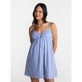 thumbnail image 1 of No Boundaries Poplin Mini Sundress, Women's XXS - XXL, 1 of 5