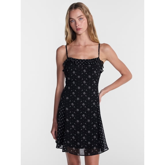 No Boundaries Printed Swing Mini Dress, Women's XXS-XXL