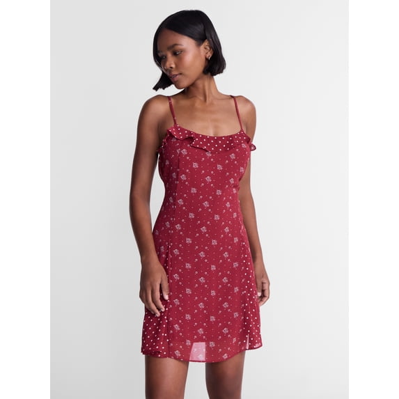 No Boundaries Printed Swing Mini Dress, Women's XXS-XXL