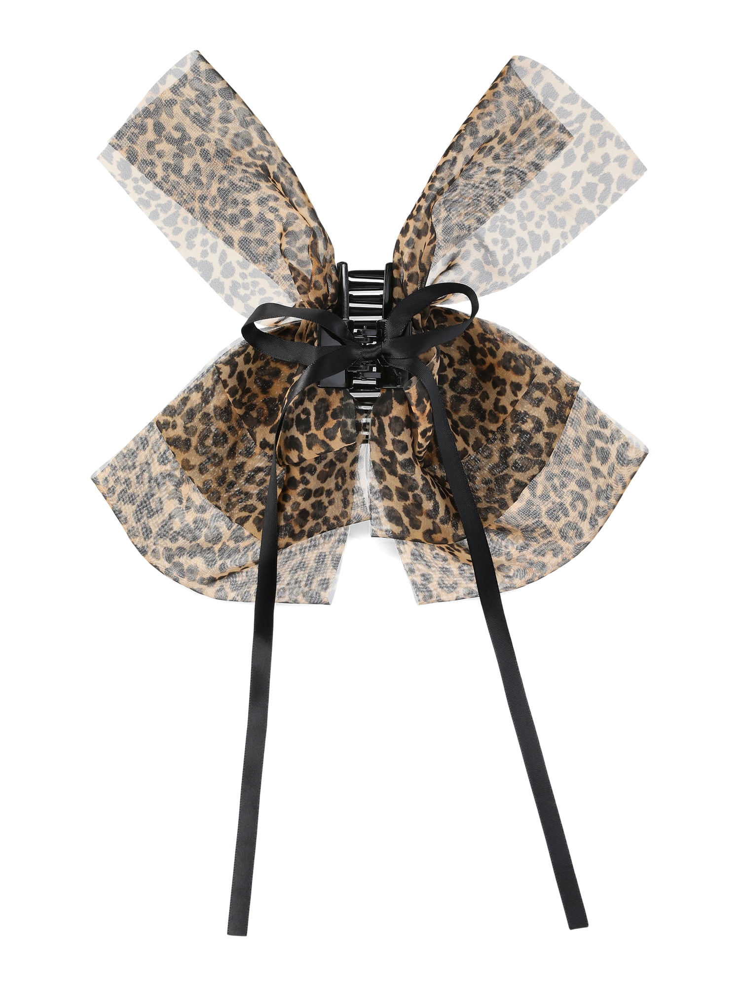 No Boundaries Printed Volume Claw Clip, Brown