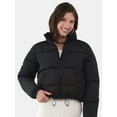 thumbnail image 1 of No Boundaries Puffer Jacket, Women's and Women's Plus, 1 of 6