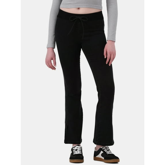 No Boundaries Pull-On Bootcut Drawstring Pants, 31” Inseam, Women's and Women's Plus