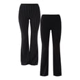 thumbnail image 1 of No Boundaries Flare Pants and 2-Pack, Women's and Women’s Plus, 1 of 7