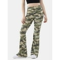 thumbnail image 1 of No Boundaries Flare Pants and 2-Pack, Women's and Women’s Plus, 1 of 5