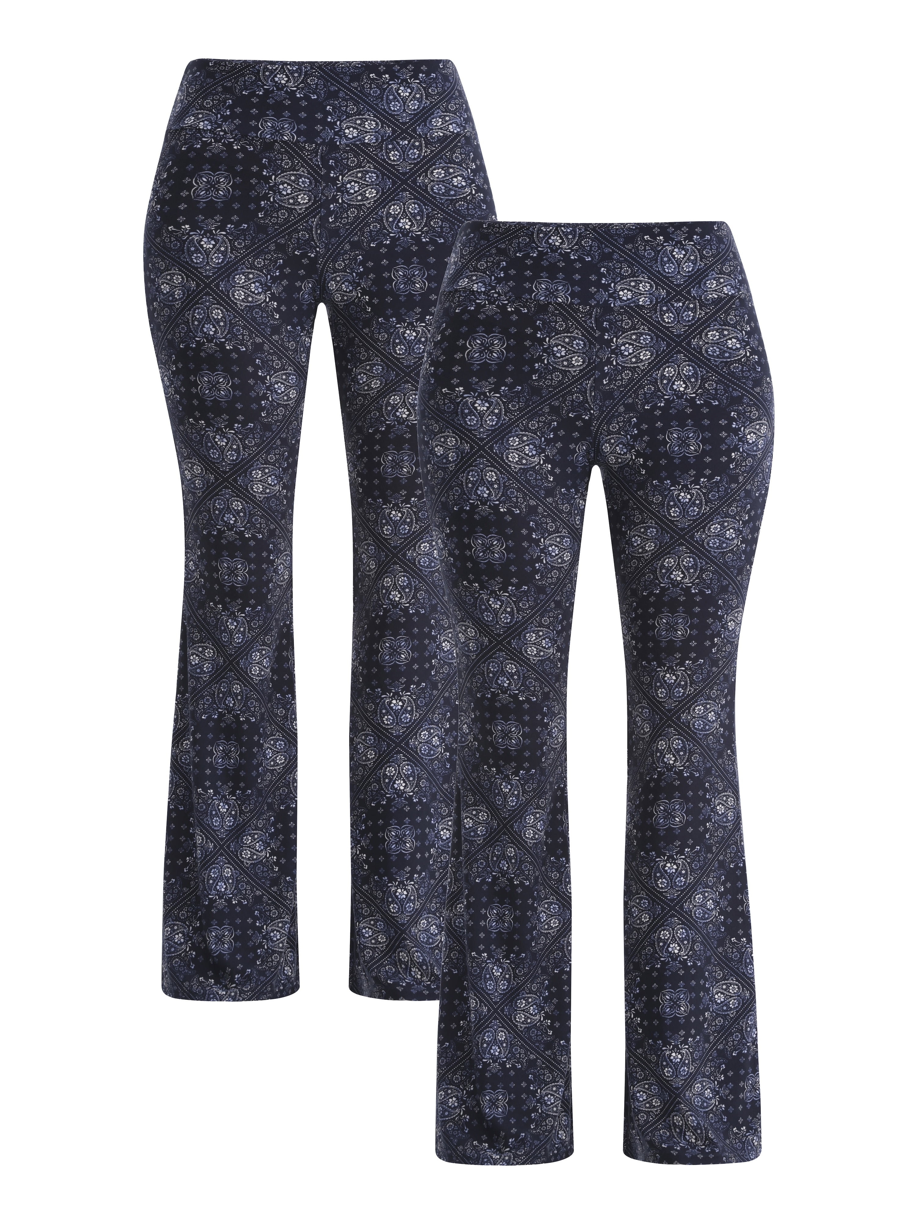 No Boundaries Pull On Flare Pants High-Rise Inseam - Walmart.com