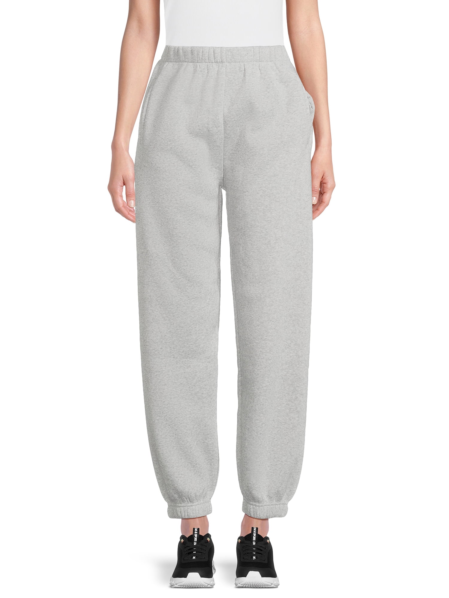 No Boundaries Pull On Fleece Joggers, 28" Inseam, Wlomen's and Women's Plus