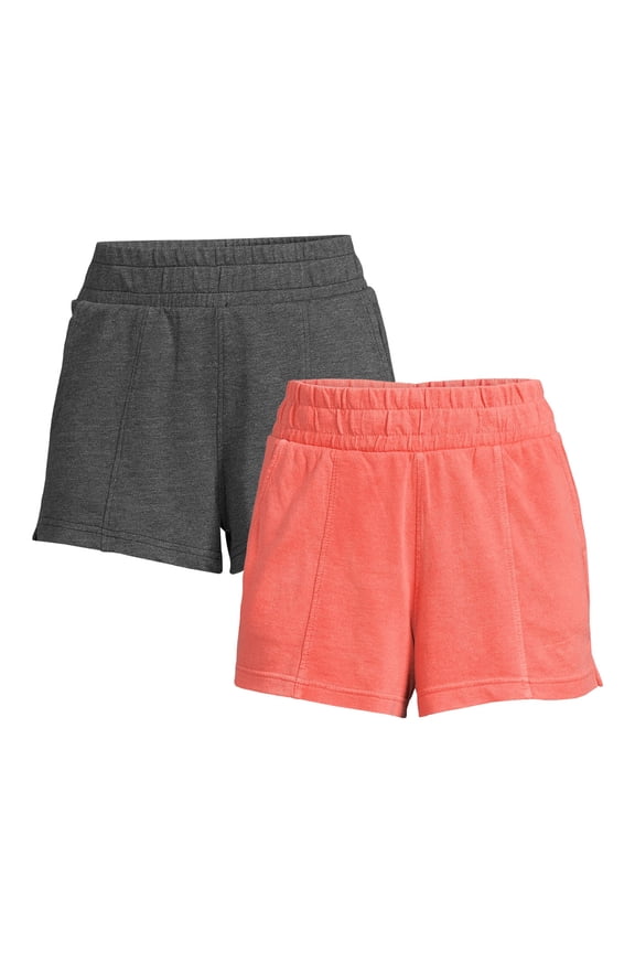 Pull-On Knit Shorts, 2-Pack