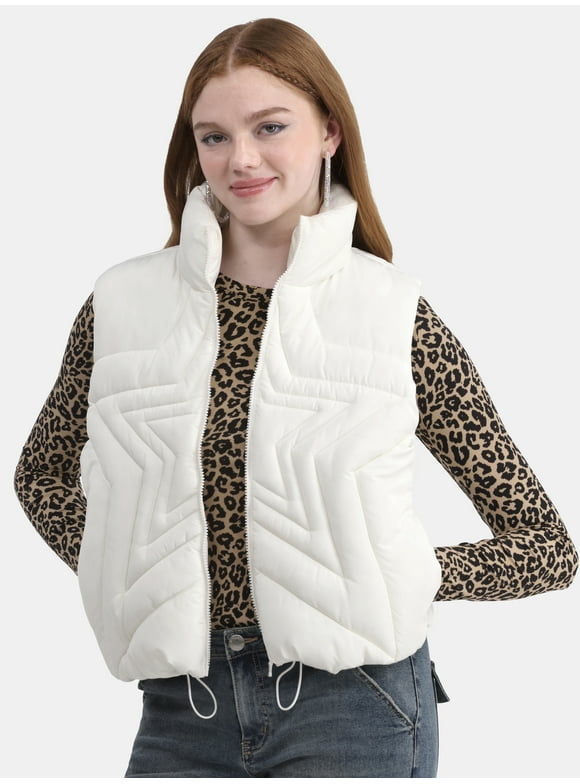 No Boundaries Quilted Puffer Vest, Women's