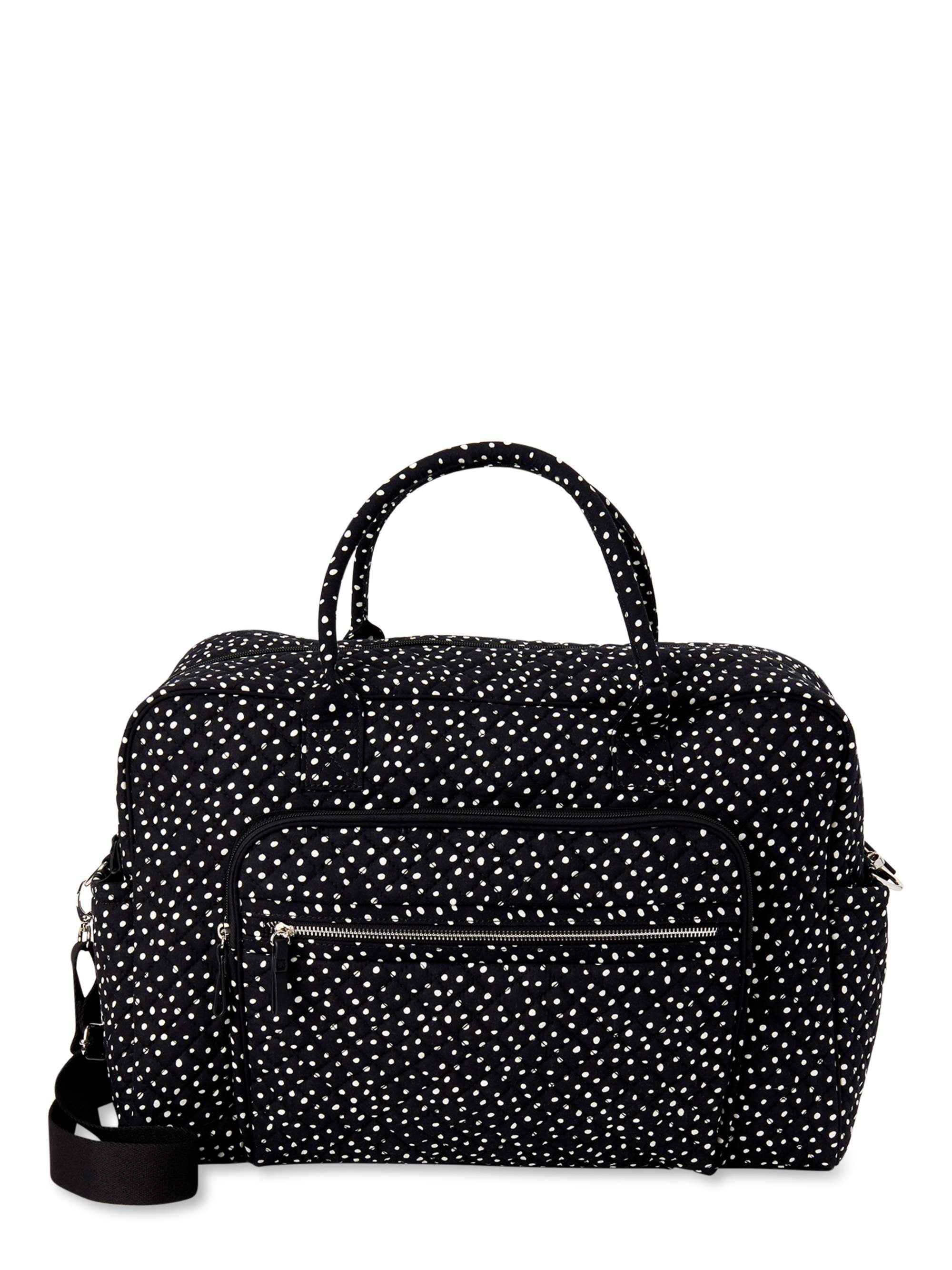Black Large Quilted Weekender Bag