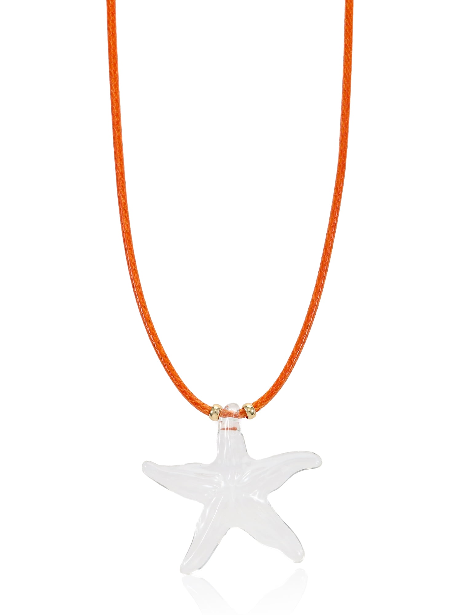 Red Cord Starfish Charm Necklace