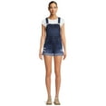 thumbnail image 1 of No Boundaries Relaxed Boyfriend Shortalls Sleeveless Shorts (Junior's), 1 of 1