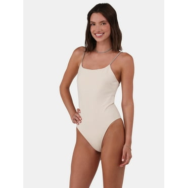 No Boundaries Rhinestone Strap Bodysuit, Women's and Women’s Plus