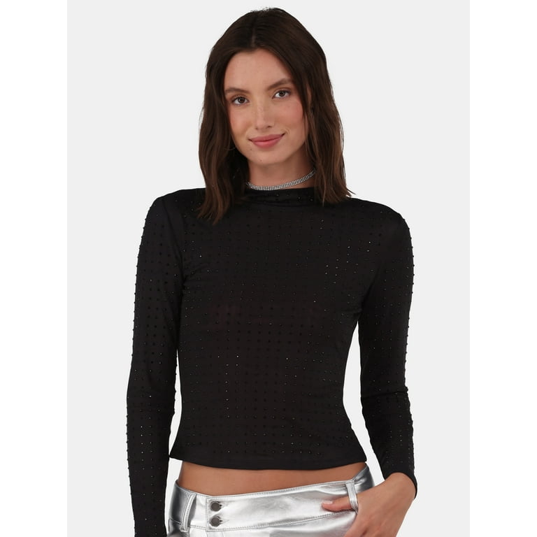 美品✨6 ROKU MESH LONG SLEEVE PULLOVER 6（ROKU）(ロク)の「＜6(ROKU)＞SHEER LOCK LONG SLEEVE