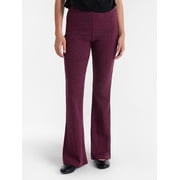 No Boundaries Faux Rhinestone Studded Ribbed Flare Pants, 31'' Inseam, Women's