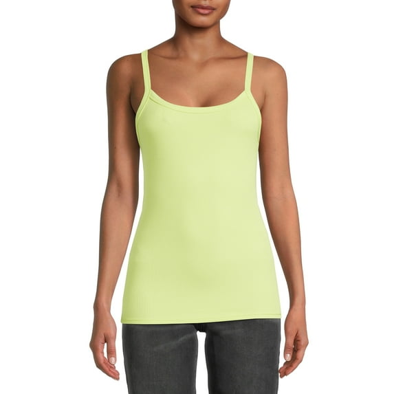 No Boundaries Ribbed Cami Top, 1 or 5-Pack, Women's