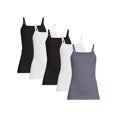 thumbnail image 1 of No Boundaries Ribbed Cami Top, 1 or 5-Pack, Women's, 1 of 5