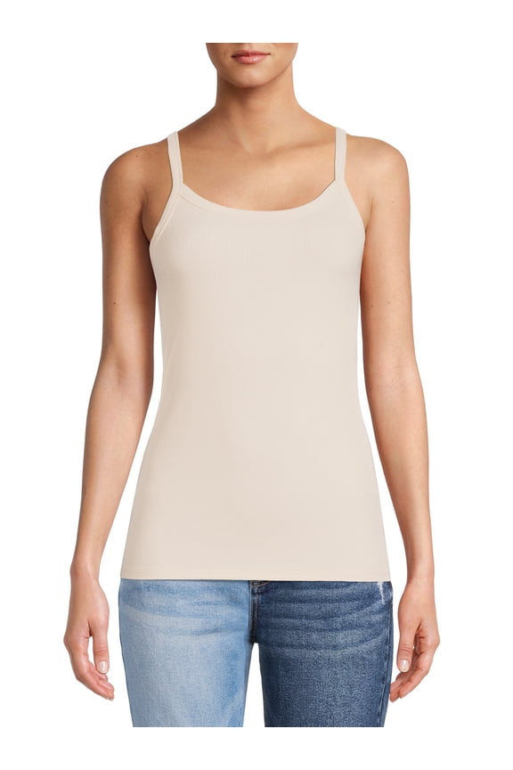 Rib Cami Top, 1 or 5-Pack, Women's