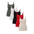 thumbnail image 1 of No Boundaries Ribbed Cami Top, 1 or 5-Pack, Women's, 1 of 10