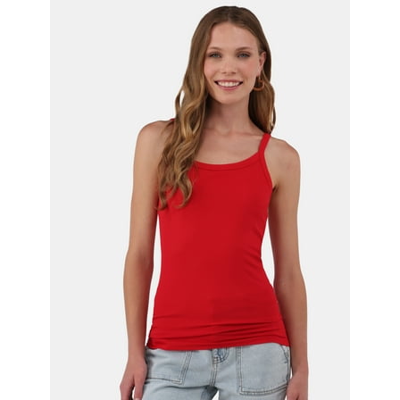 No Boundaries Ribbed Cami Top, 1 or 5-Pack, Women's