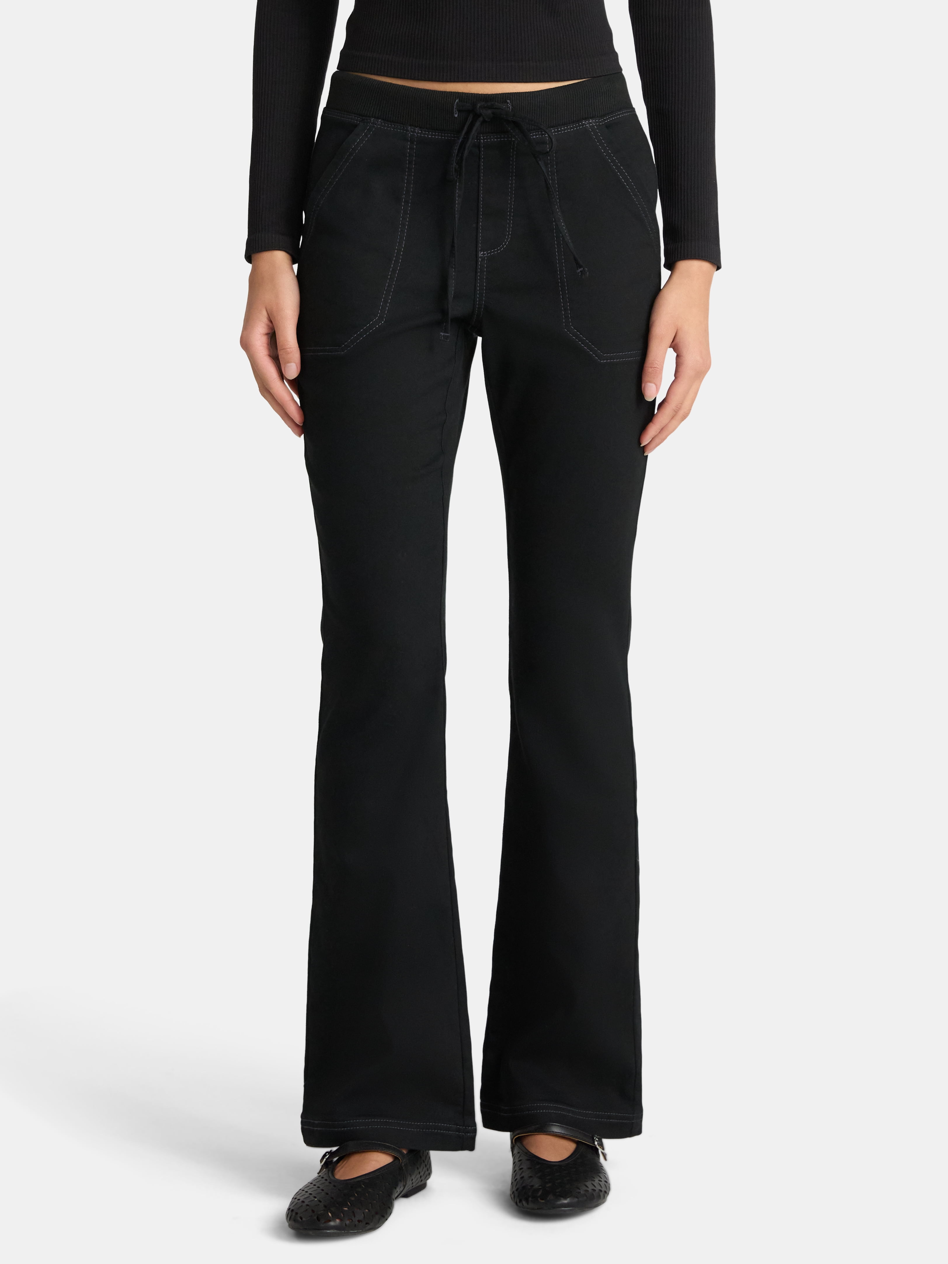 No Boundaries Rib Waist Boot Cut, Women's