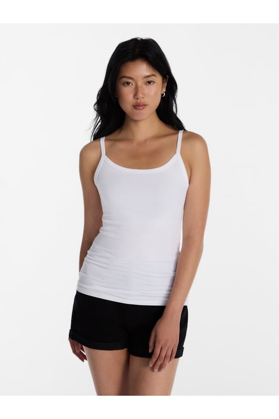 Ribbed Cami Top, 5-Pack, Women's XXS-XXL
