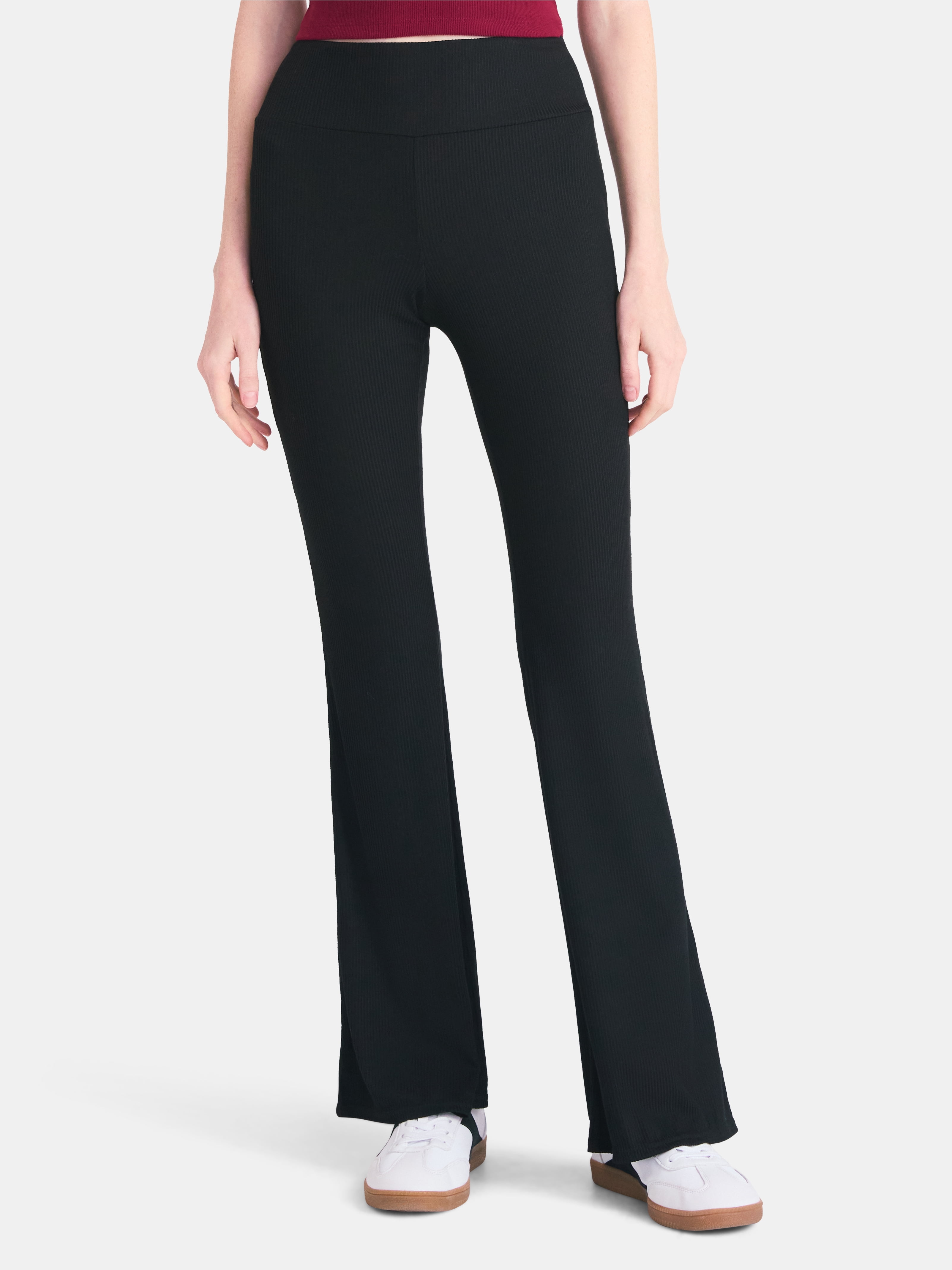 Ribbed Flare Pants, Women's XS-XXL
