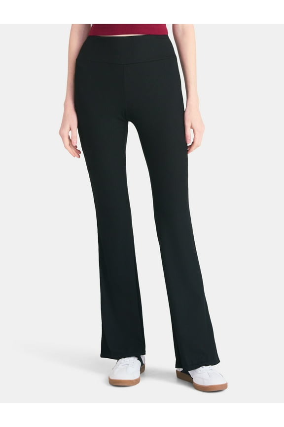 Ribbed Flare Pants, Women's XS-XXL