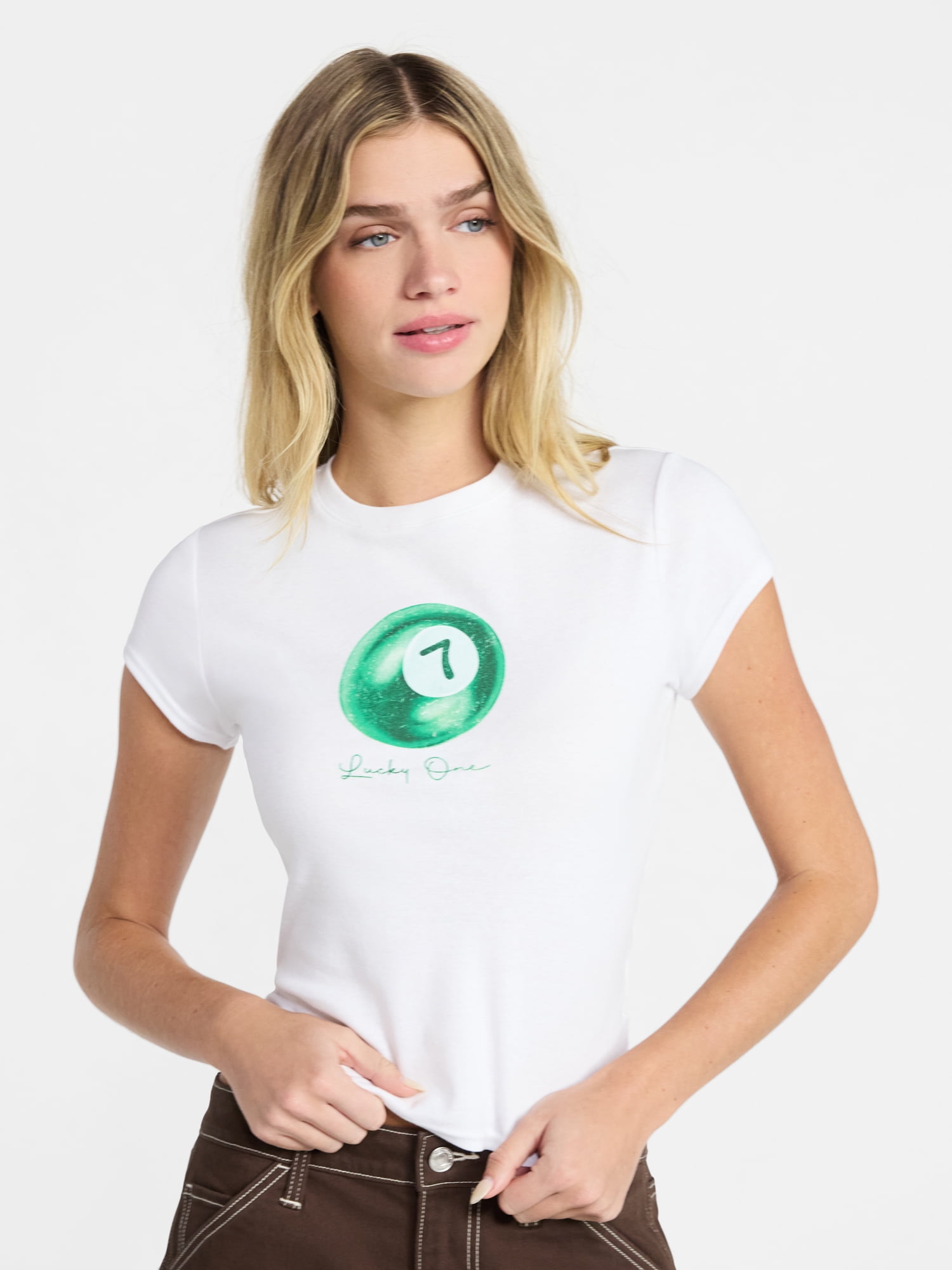 No Boundaries St. Patrick's Day Graphic Baby Tee, Women's XXS-XXL