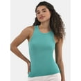 thumbnail image 1 of No Boundaries Ribbed High Neck Tank Top, Women's, 1 of 5