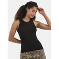 thumbnail image 1 of No Boundaries Ribbed High Neck Tank Top, Women's, 1 of 5