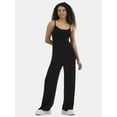 thumbnail image 1 of No Boundaries Ribbed Jumpsuit, Women's, 1 of 4
