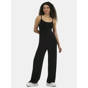 No Boundaries Ribbed Jumpsuit, Women's