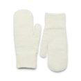 thumbnail image 1 of No Boundaries Women's Ribbed Knit Mittens, Winter White, 1 of 3
