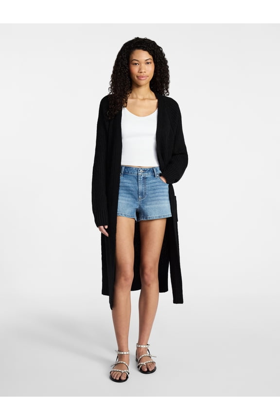 Ribbed Open Front Duster, Women’s XXS-XXL