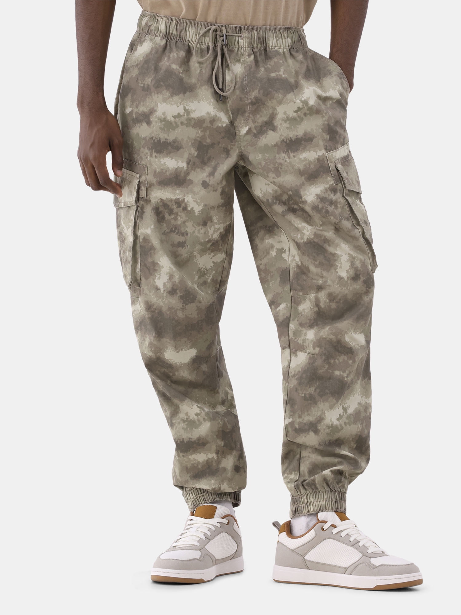 Juebong Camo Cargo Jogger Pants for Men Cotton Outdoor Hiking Pants Tactical Casual Pants with 8 Pockets 3X Large Khaki Walmart