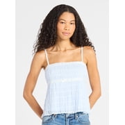 Ruched Chiffon Babydoll Cami, Women's