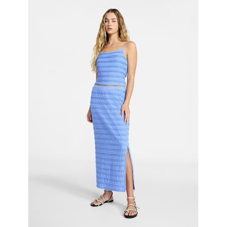 No Boundaries Ruffle Cami and Maxi Skirt Set, 2-Piece, Sizes XS-4X