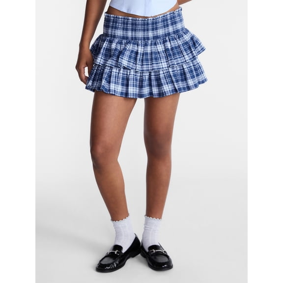 No Boundaries Ruffle Mini Skort, Women's XXS-XXL