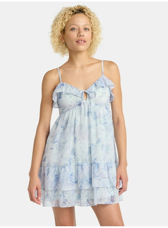 Ruffle Tier Mini Dress, Women's