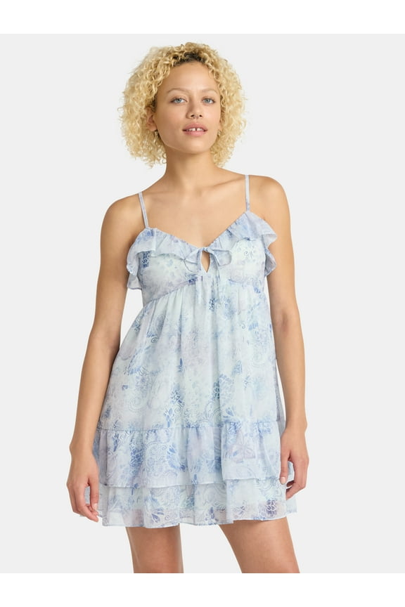 Ruffle Tier Mini Dress, Women's