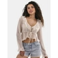 thumbnail image 1 of No Boundaries Ruffle Woven Top, Women's, 1 of 5