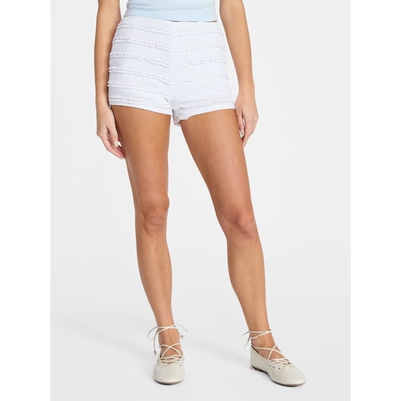 No Boundaries Ruffled Lace Bloomer Shorts, 2'' Inseam, Women's XXS-XXL